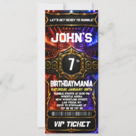 Tema de invitación de entrada para fiesta de cumpl