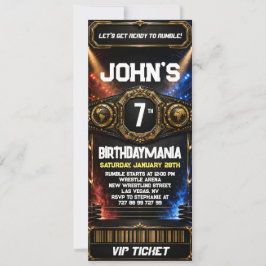 Tema de invitación de entrada para fiesta de cumpl