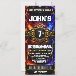Tema de invitación de entrada para fiesta de cumpl