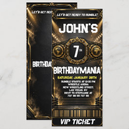 Tema de invitación de entrada para fiesta de cumpl