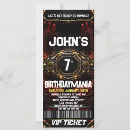Tema de invitación de entrada para fiesta de cumpl