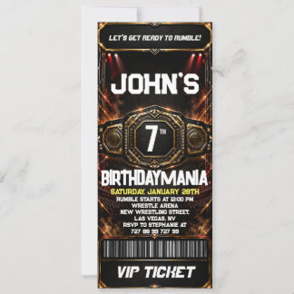 Tema de invitación de entrada para fiesta de cumpl