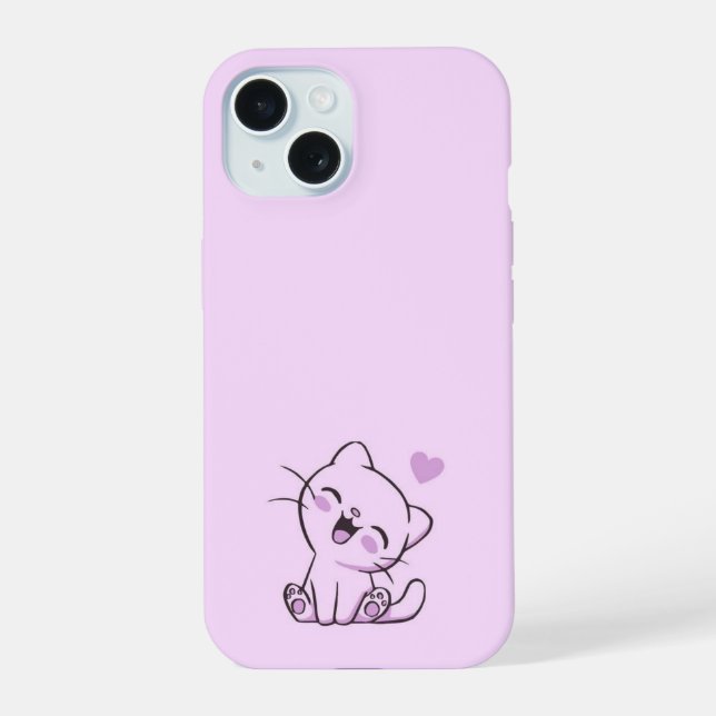 Tema de iPhone 15 funda Hello Kitty (Reverso )