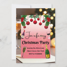 Tema de Jingle Bell - Tarjeta de invitación para N