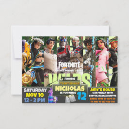 Tema de juego Invitación