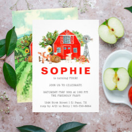 Tema de la granja | Invitación a la fiesta de cump