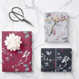 Tema de la Naturaleza Navidades de Berries y hojas