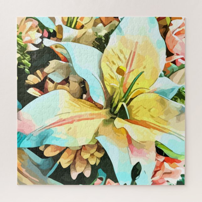 Tema de la naturaleza Rompecabezas de flores para  (Vertical)