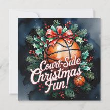 Tema de la Navidad del baloncesto