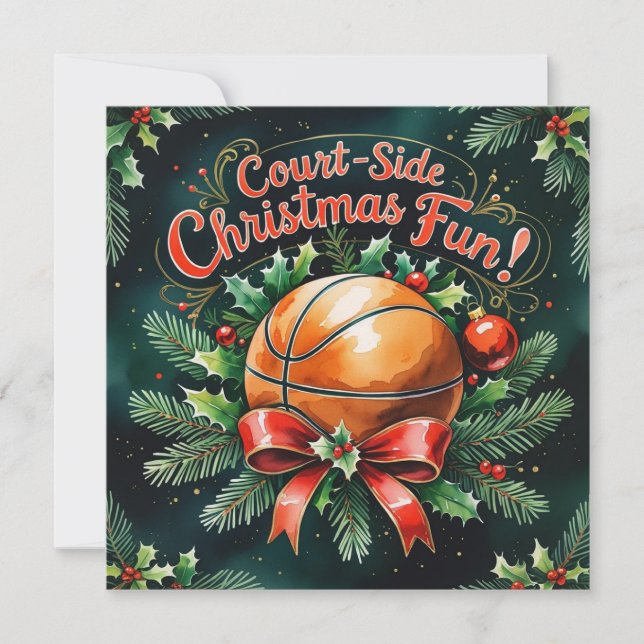 Tema de la Navidad del baloncesto (Anverso)