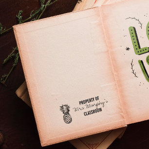 Tema de la piña - Sello de caucho del profesor