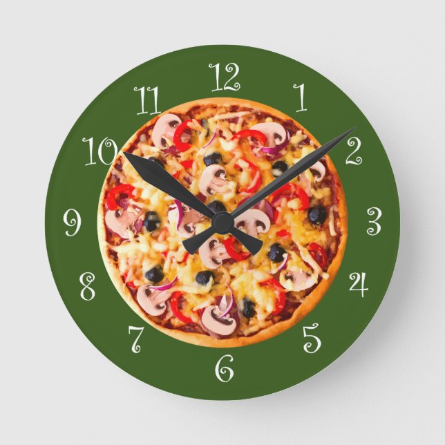 Tema de la pizza de los Relojes de la Cocina (Anverso)