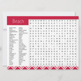 Tema de la playa Falta la tarjeta de juego