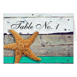 Tema de la playa Starfish Boda Rustic