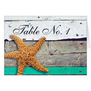 Tema de la playa Starfish Boda Rustic