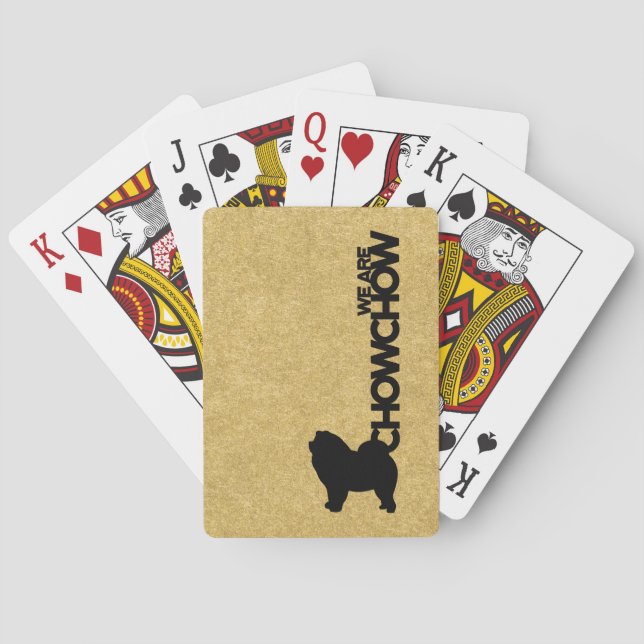 Tema de las Cartas de la Raza de Perro Chow Chow (Reverso)