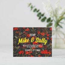 Tema de las flores de la invitación a la boda eleg