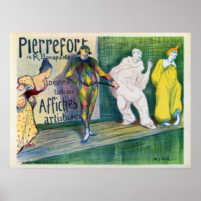 Tema de los payasos de época: galería de arte de F (Frente)