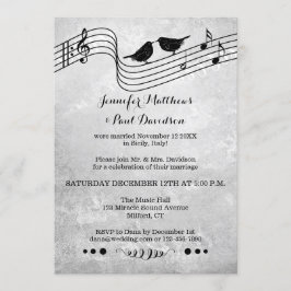 Tema de música postal o invitación de foto después