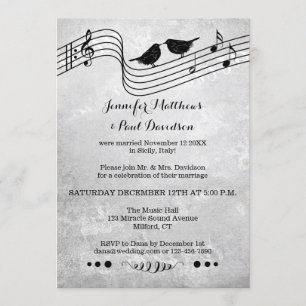 Tema de música postal o invitación de foto después