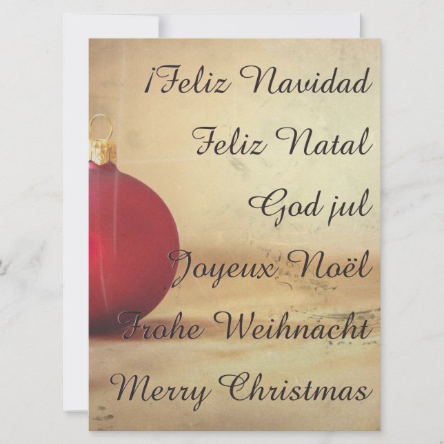 tema de Navidad con bola de Navidad (Anverso)