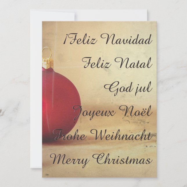 tema de Navidad con bola de Navidad (Anverso)