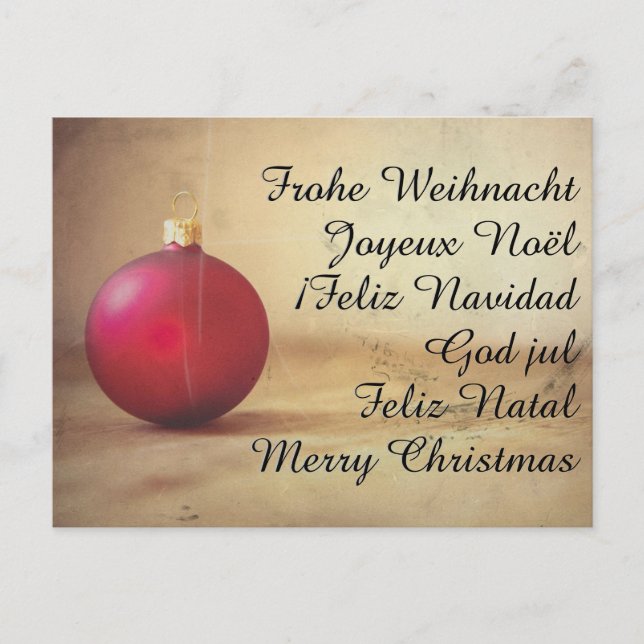 tema de Navidad con bola de Navidad (Anverso)