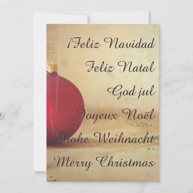 tema de Navidad con bola de Navidad (Anverso)