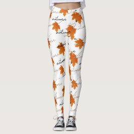 Tema de otoño Leggings