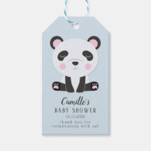 Tema de Panda Baby Shower Gracias Etiquetas Favora