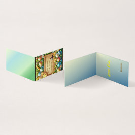 tema de Pascua de la tarjeta plegable