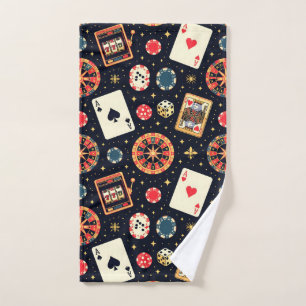tema de patrón de casino en negro