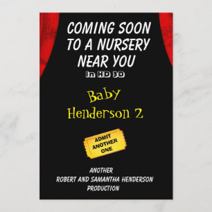 Tema de película divertida Baby 2 Invitación -