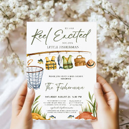 Tema De Pesca De Invitación De Baby Shower Emocion