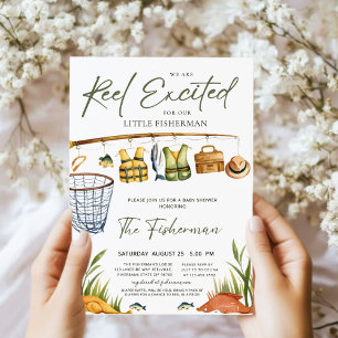 Tema De Pesca De Invitación De Baby Shower Emocion