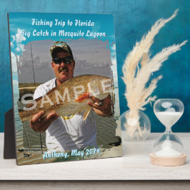 Tema de pesca Laguna cielo marco de foto