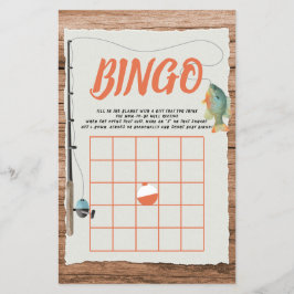 Tema de pesca Volante de juego de bingo de Baby Sh