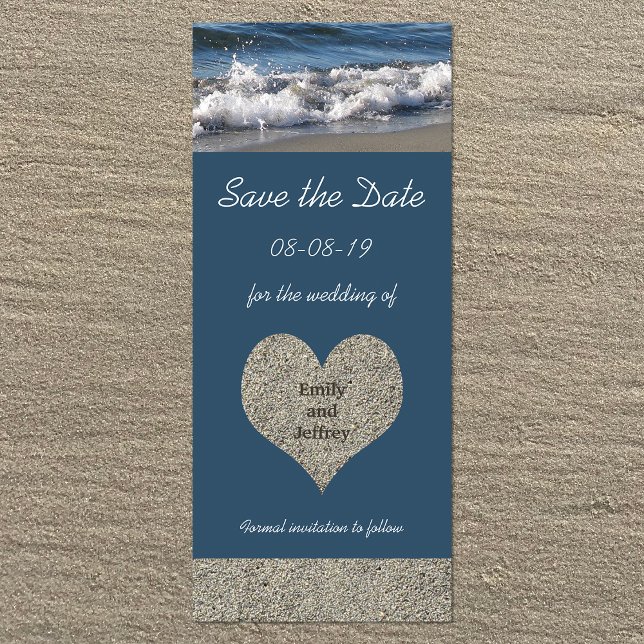 Tema de playa Guardar la tarjeta de invitación pla (Subido por el creador)