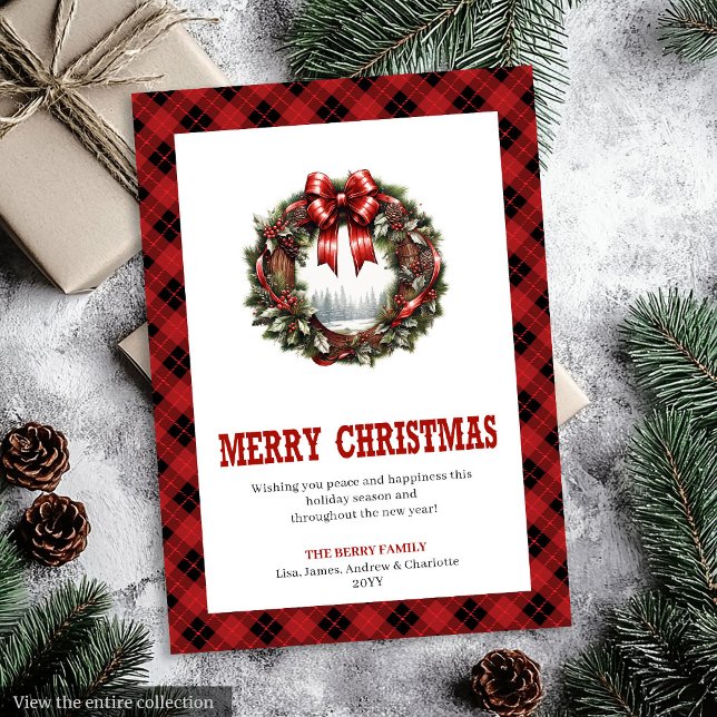 tema de vaquero de tarjeta de Navidad occidental (Western Christmas card cowboy country theme

)