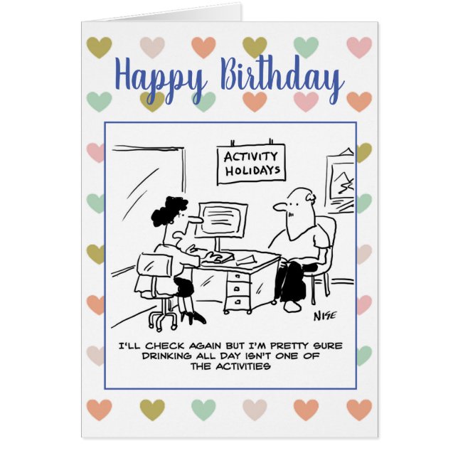 Tema del agente de viajes del feliz cumpleaños (Frente)