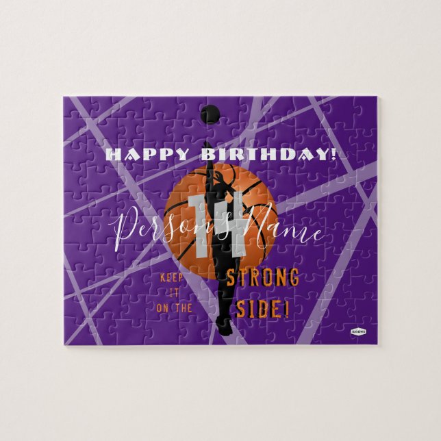 Tema del baloncesto Rompecabezas de regalo HAMbyWG (Horizontal)