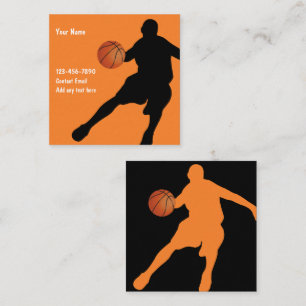 Tema del baloncesto Tarjetas de visita Guay de dos