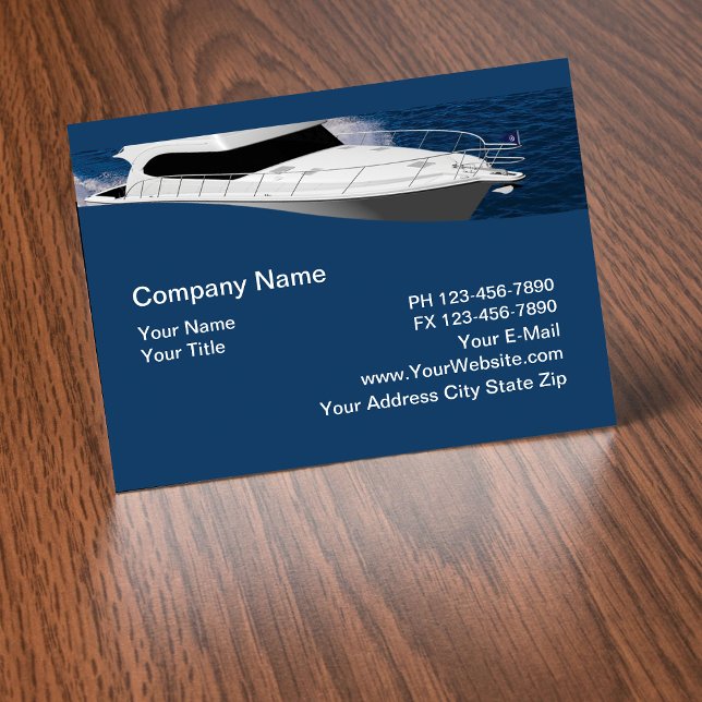 Tema del barco Tarjetas de visita empresarial mode (Subido por el creador)