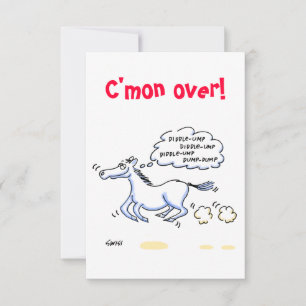 Tema del caballo Texas BBQ Fiesta Invitaciones div