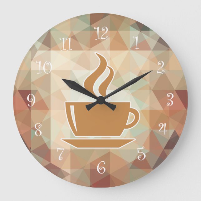 Tema del café Cocina Relojes de pared (Anverso)