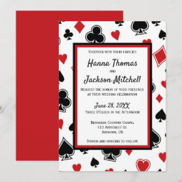 Tema del Casino Invitación a la boda de Las Vegas