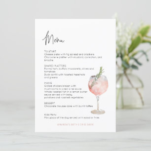 Tema del cóctel de vino Edad a la carta de novias