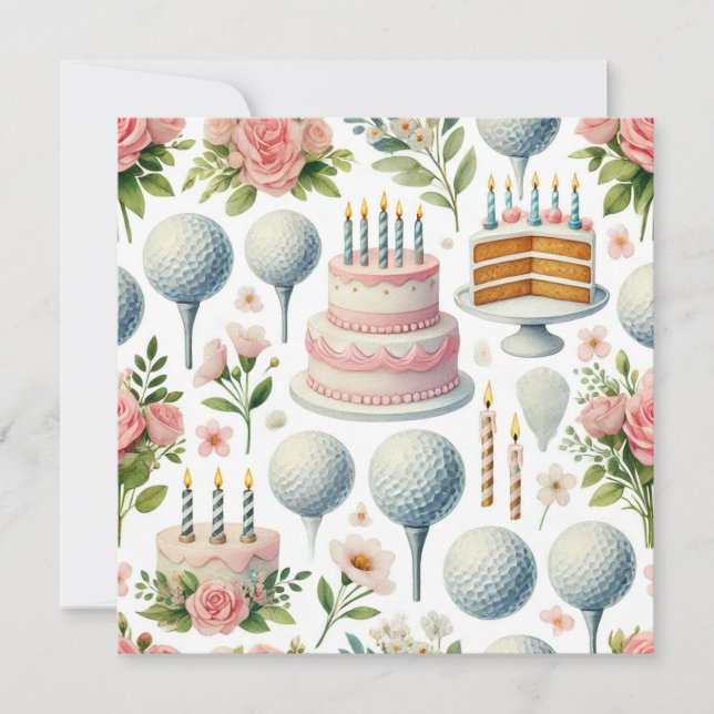 Tema del cumpleaños del Chica Rosa Lover (Anverso)