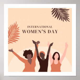 Tema del día de la mujer Diseño lindo Póster