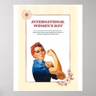 Tema del día de la mujer Diseño lindo Póster